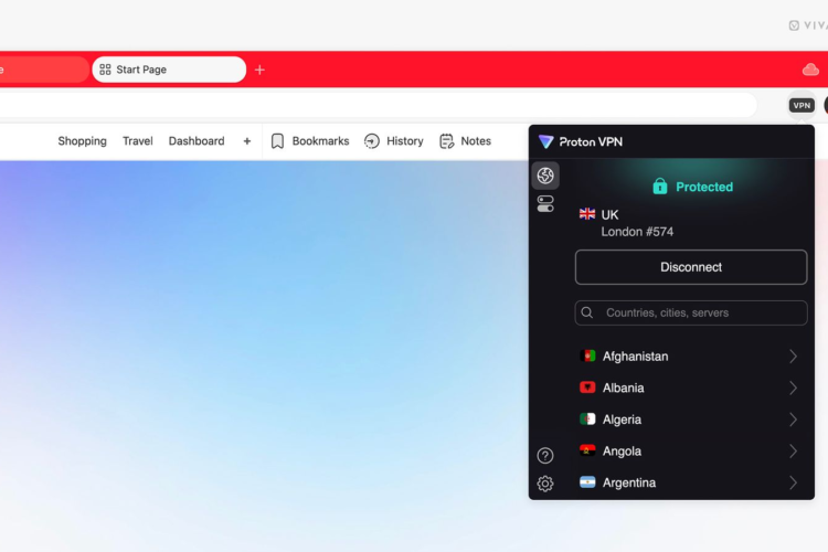 Vivaldi Browser Now Comes With Proton VPN for Free