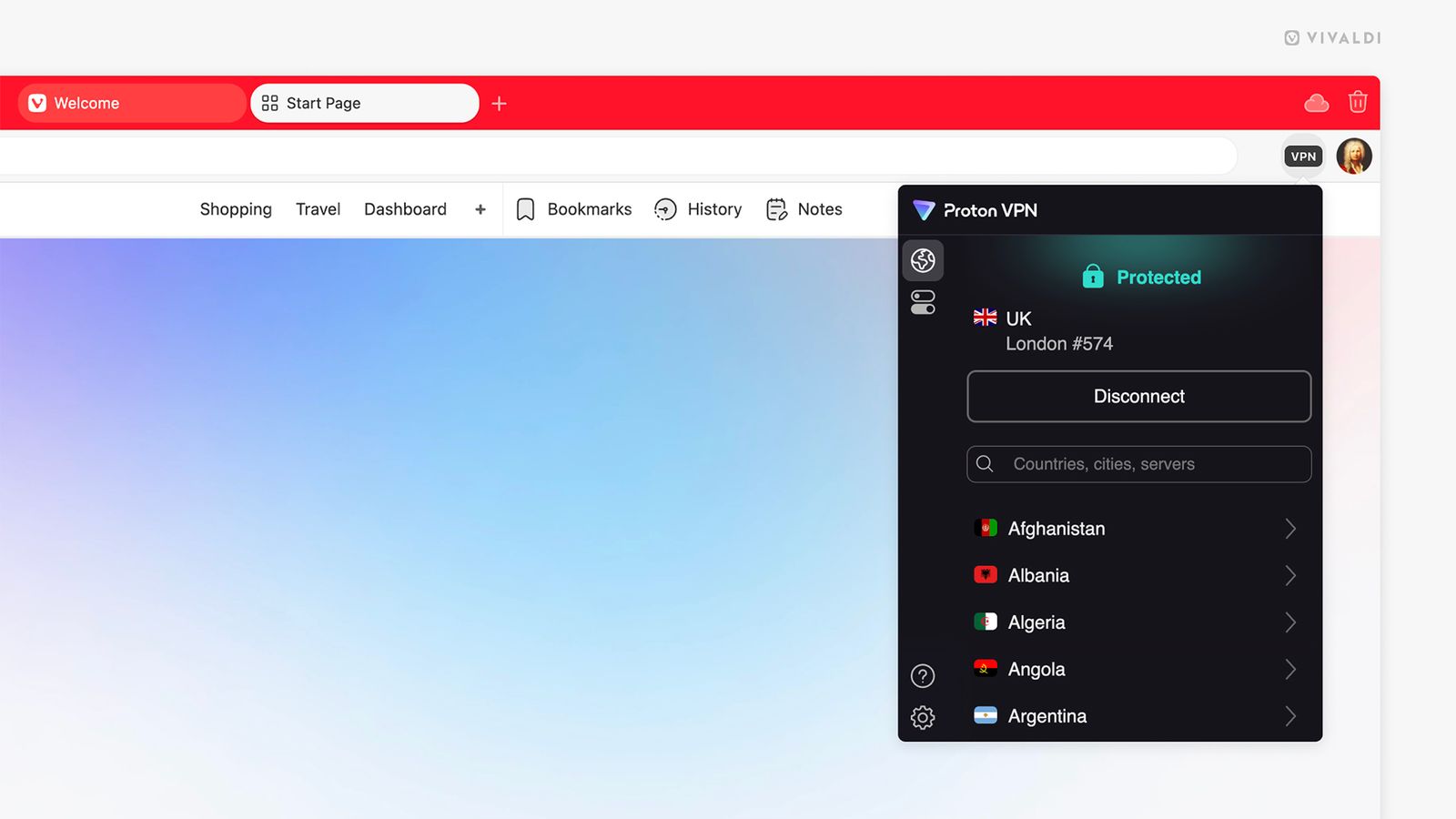 Vivaldi Browser Now Comes With Proton VPN for Free