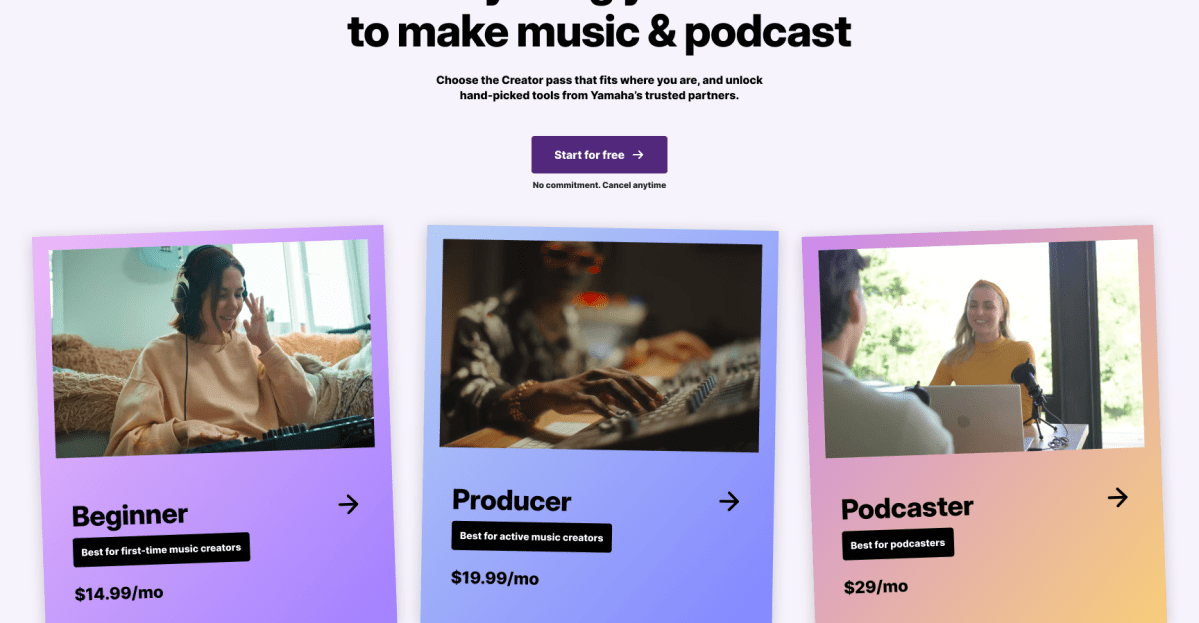 Yamaha launches Creator Pass for music makers and podcasters